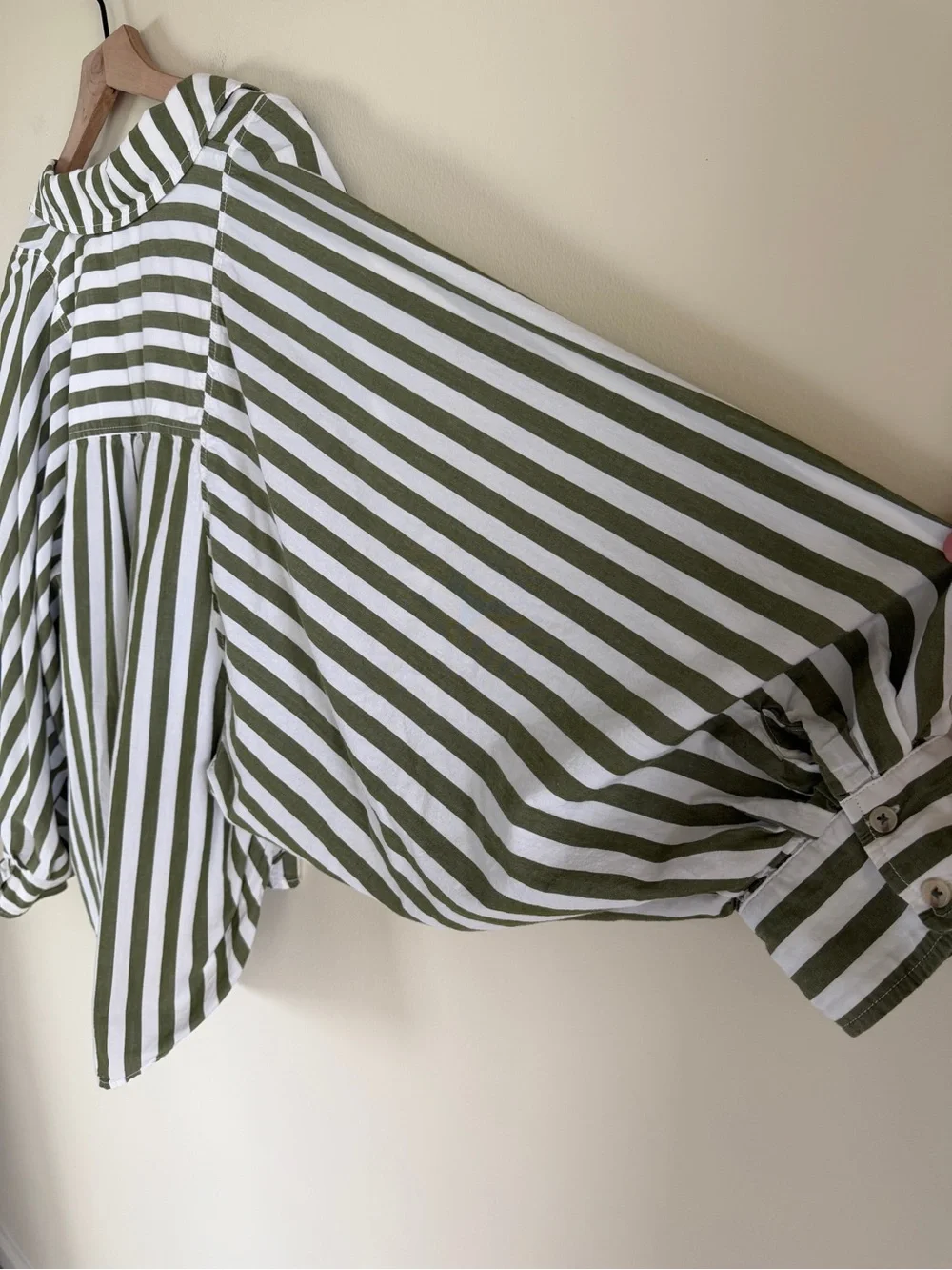 Pilcro Anthropologie Sidney Batwing Blouse Button Down Blouse  XL Boho Artsy